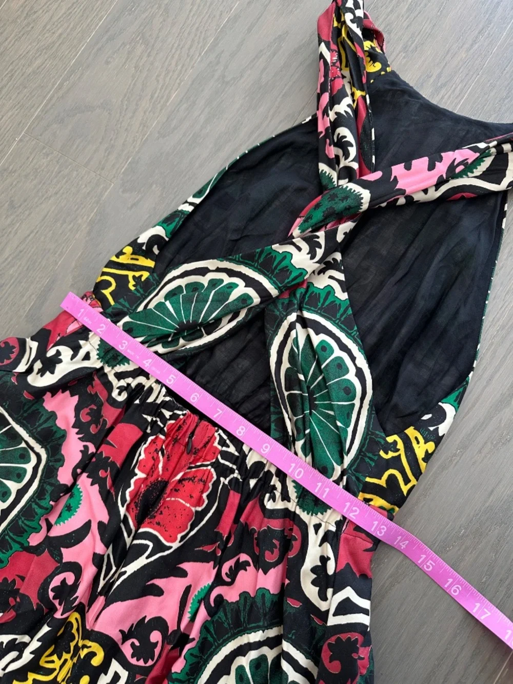 Alice + Olivia Loyce Mixed Print High Low Tiered Floral Maxi Dress - Size 2 - Picture 6 of 9